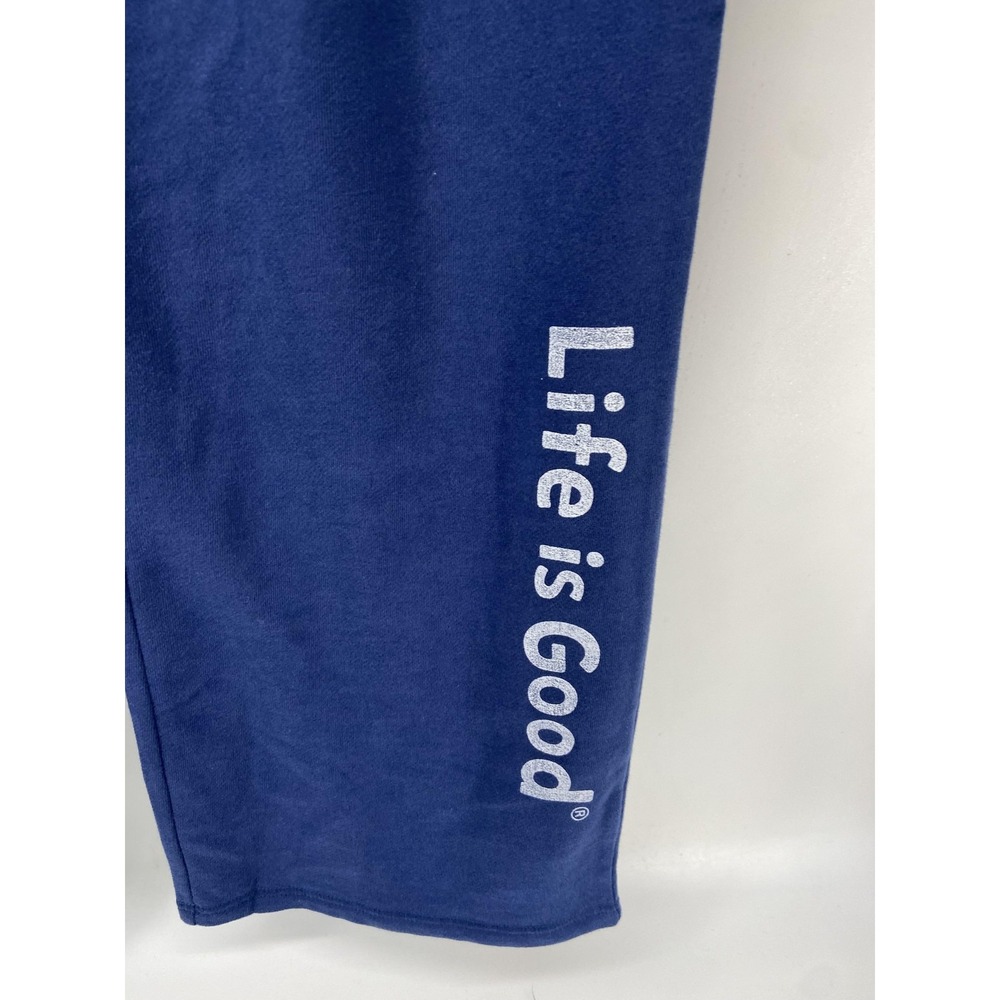 Life Is Good Sweatpants Womens XL Fleece Lounge Blue Logo Relaxed Cozy Soft NWT - Picture 11 of 11